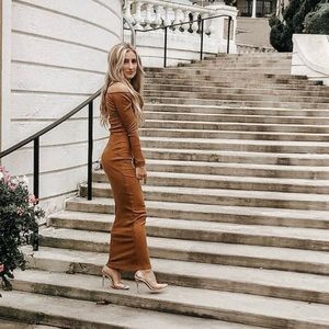 Ribbed Maxi Dress